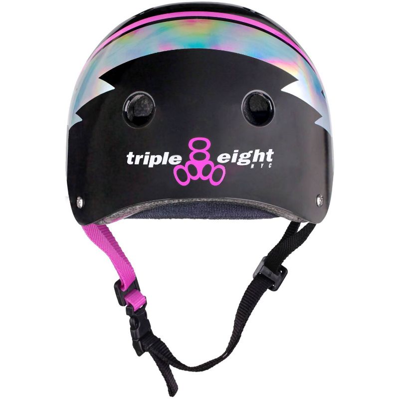 Triple Eight Certified Sweatsaver Skaterhjelm (Black Hologram)
